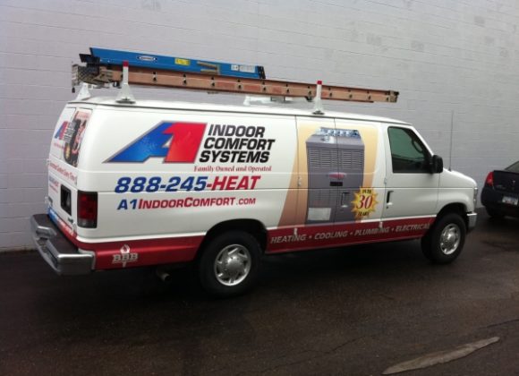 Vehicle Wraps in for A1 Indoor Comfort in