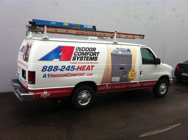 Vehicle Wraps in for A1 Indoor Comfort in