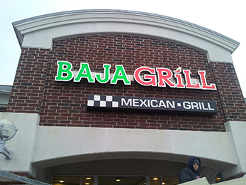 Sign Installation for a Baja Grill in Detroit