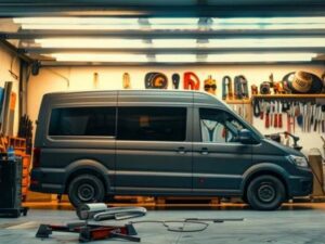 Cargo van in Novi, MI prior to getting a Van Wrap