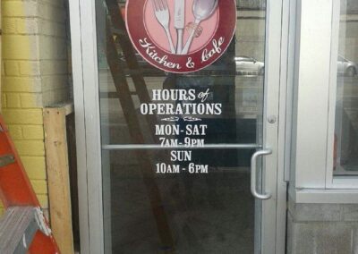 Commercial Graphics Window Decals Storefront Detroit Mi 5