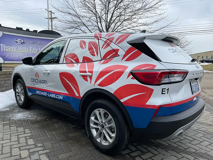 An example of car wraps in Farmington Hills