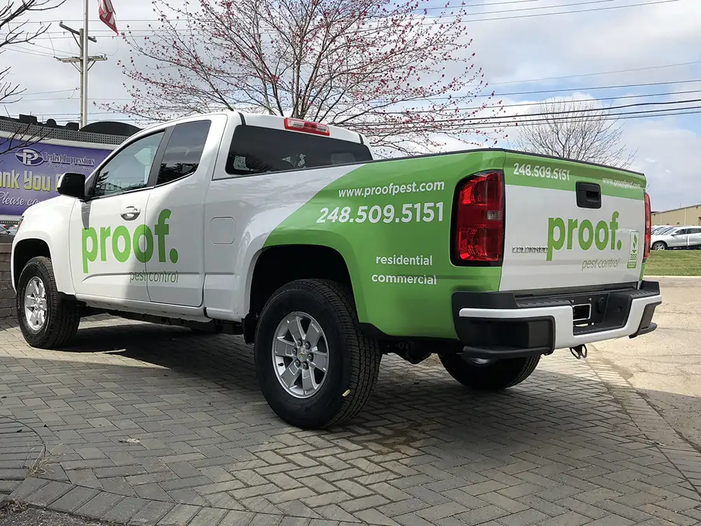 An example of truck wraps in Farmington Hills